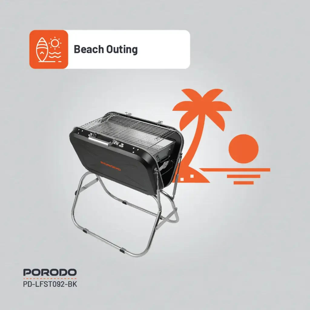 Porodo Lifestyle Portable Folding BBQ Grill 8