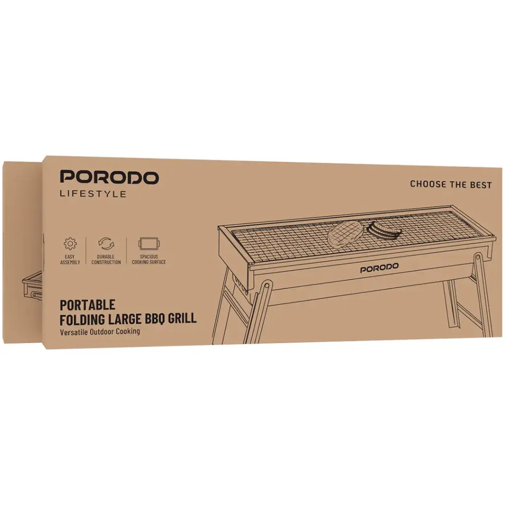 Porodo Lifestyle Portable Folding Large BBQ Grill 3