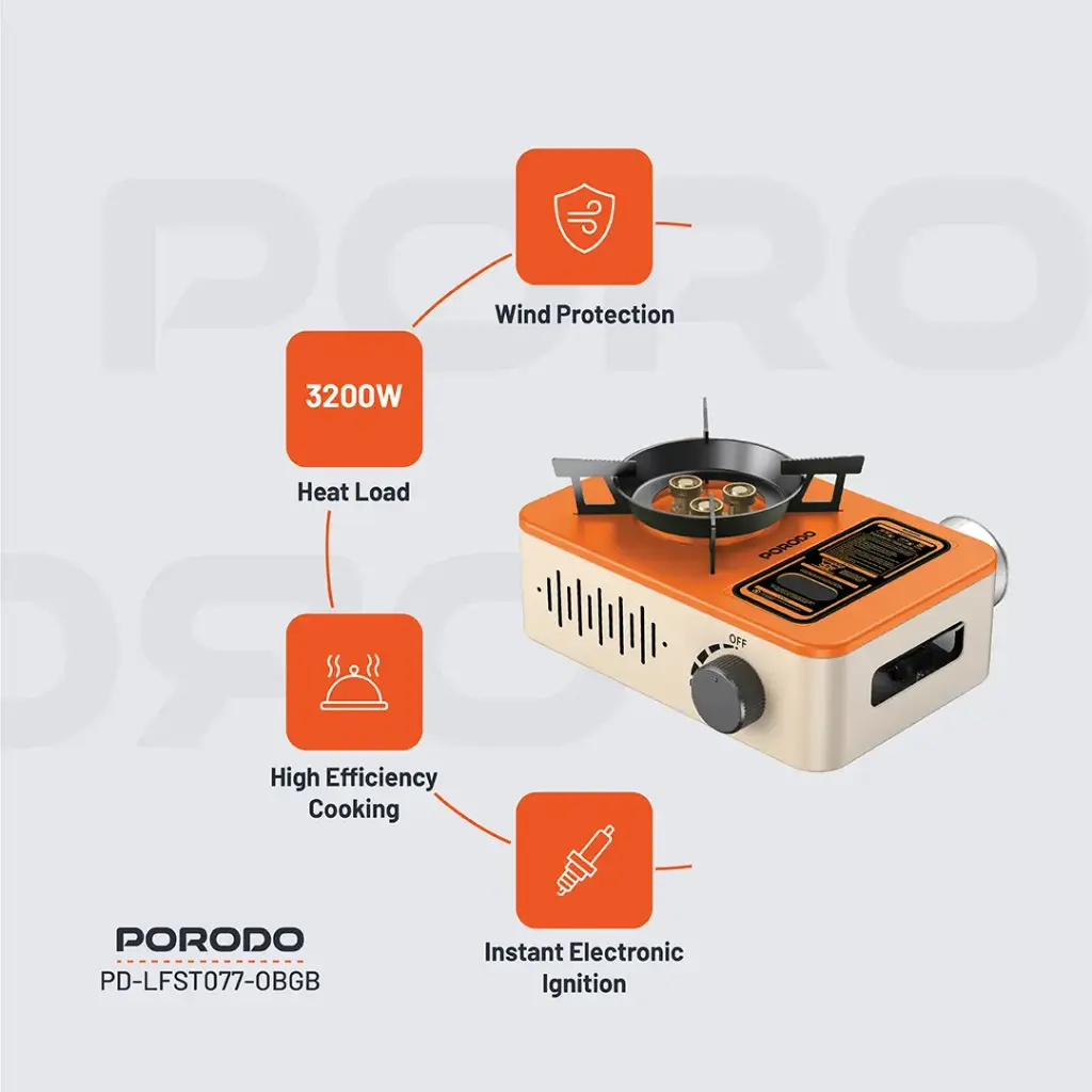 Porodo Lifestyle Portable Outdoor Stove 6