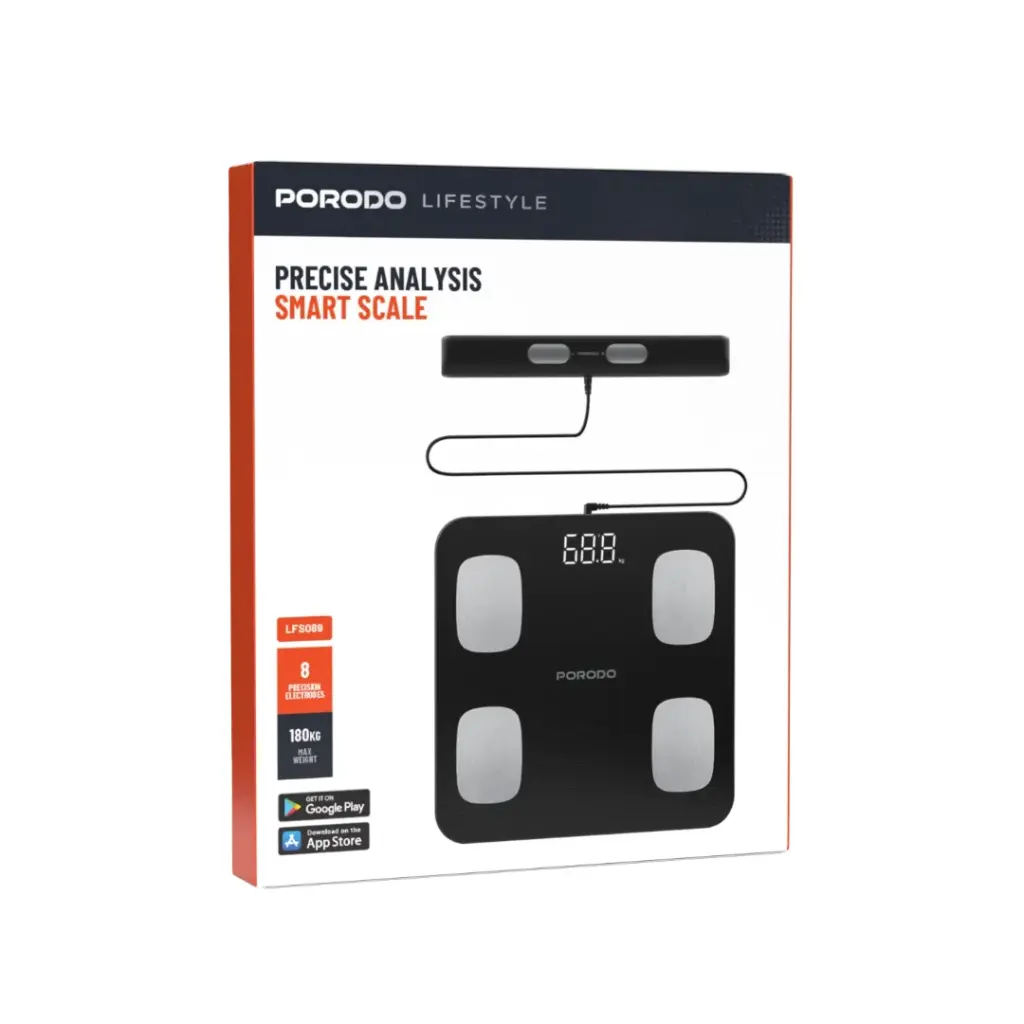 Porodo Lifestyle Precise Analysis Smart Scale 6