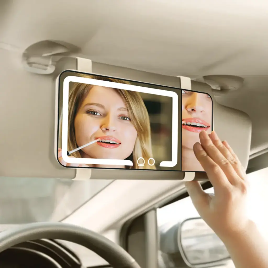 Porodo Lifestyle Shinevibe LED Car Makeup Mirror 2