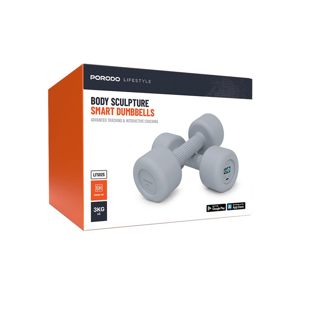 Porodo 3kg Smart Dumbbells Set 2