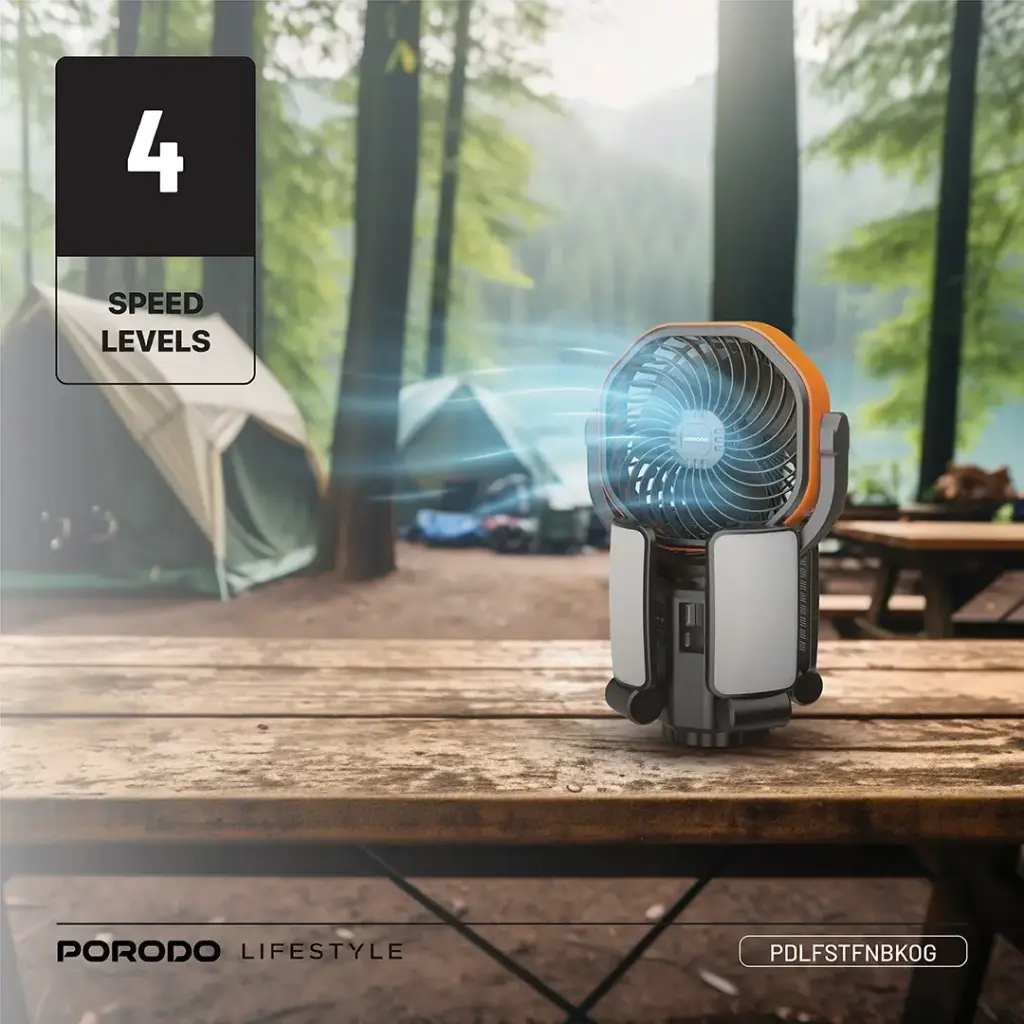 Porodo Lifestyle Suncharge Outdoor Solar Fan 6