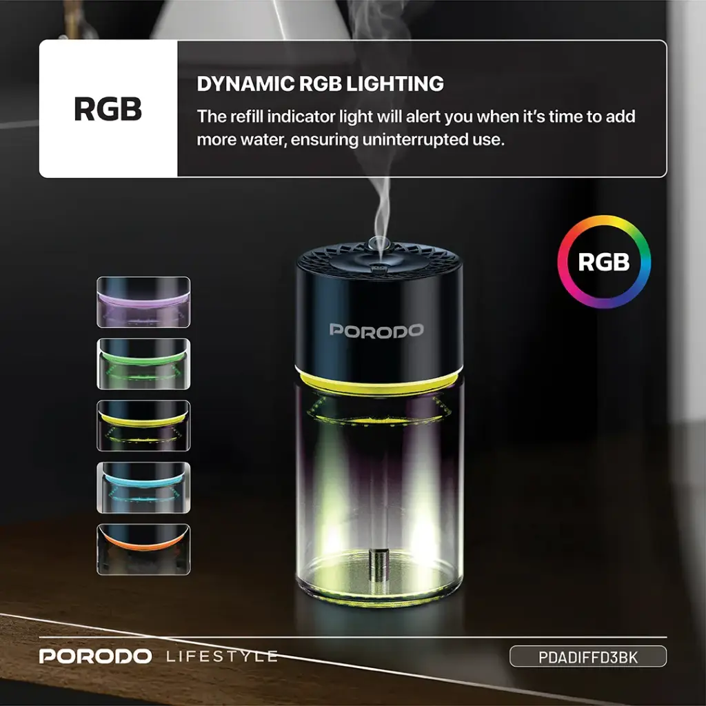Porodo Lifestyle Valencia Smart Aroma Diffuser 5