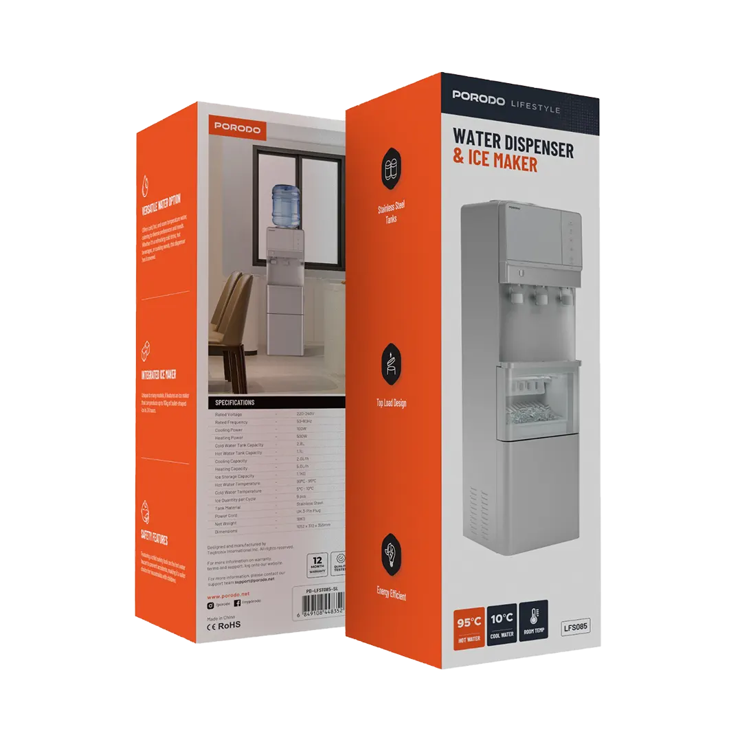 Porodo Water Dispenser with Ice Maker 2