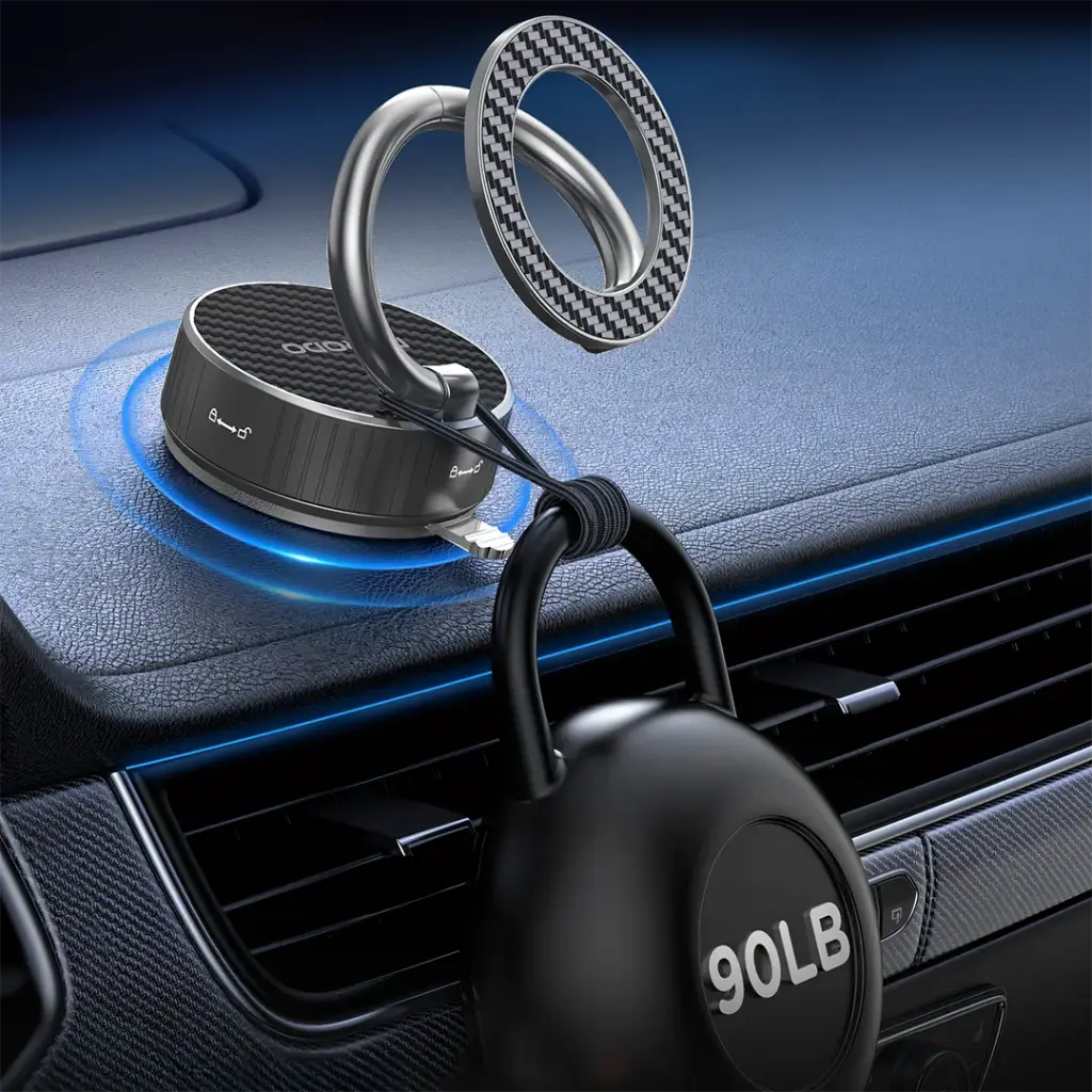 Porodo MagCurve Suction Phone Mount 3