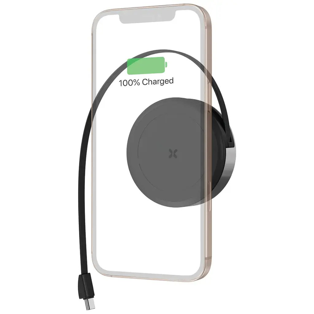 Porodo Magnetic Wireless Charging Pad With Retractable Type-C Output 4