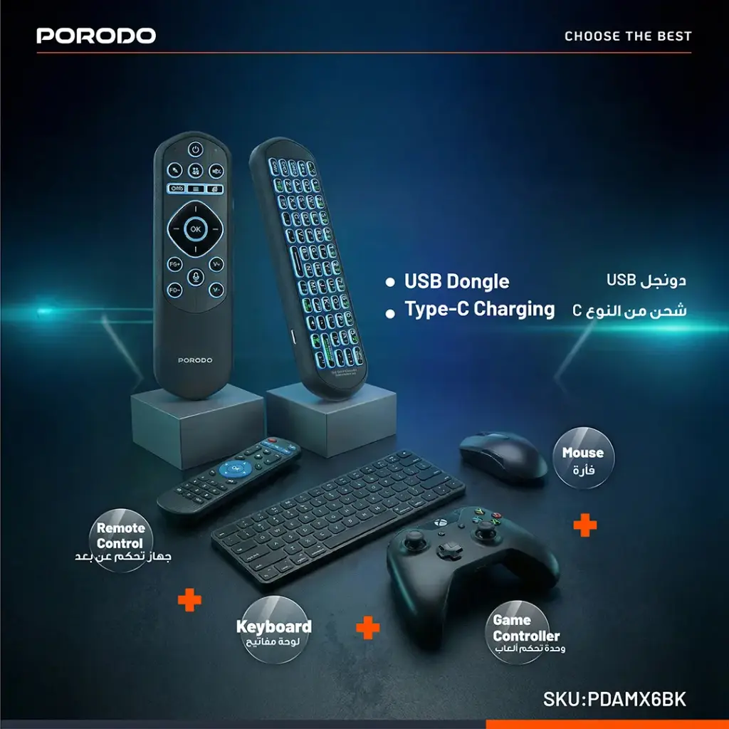 Porodo Miko Mini Keyboard 6-Axis Gyro Sensor 4