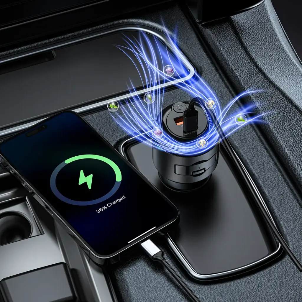 Porodo Mist Charge 2 IN 1 Car Charger 3