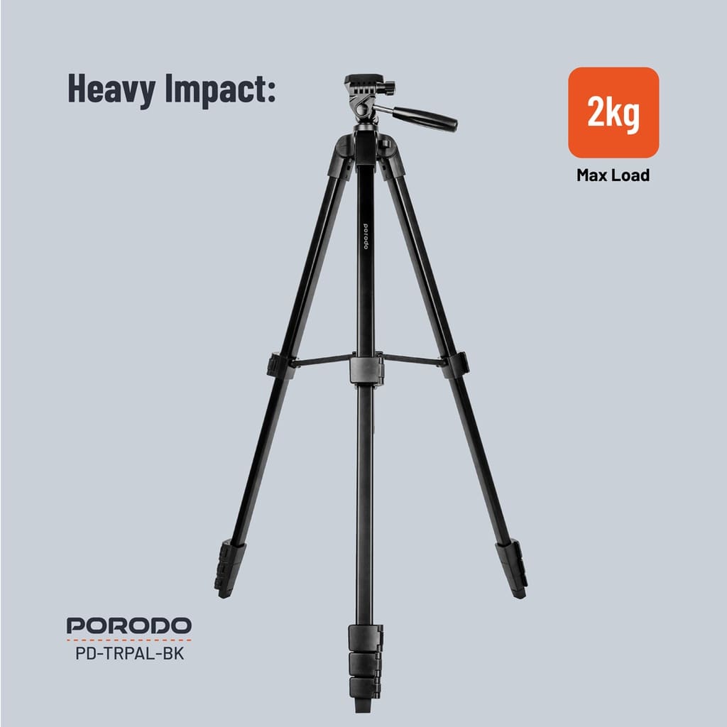 Porodo Professional Gimbal Tripod 171Cm Height 3