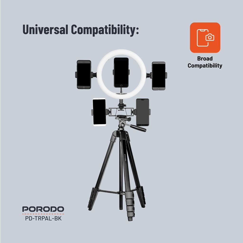 Porodo Professional Gimbal Tripod 171Cm Height 4