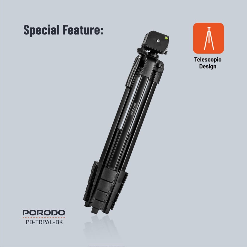 Porodo Professional Gimbal Tripod 171Cm Height 5