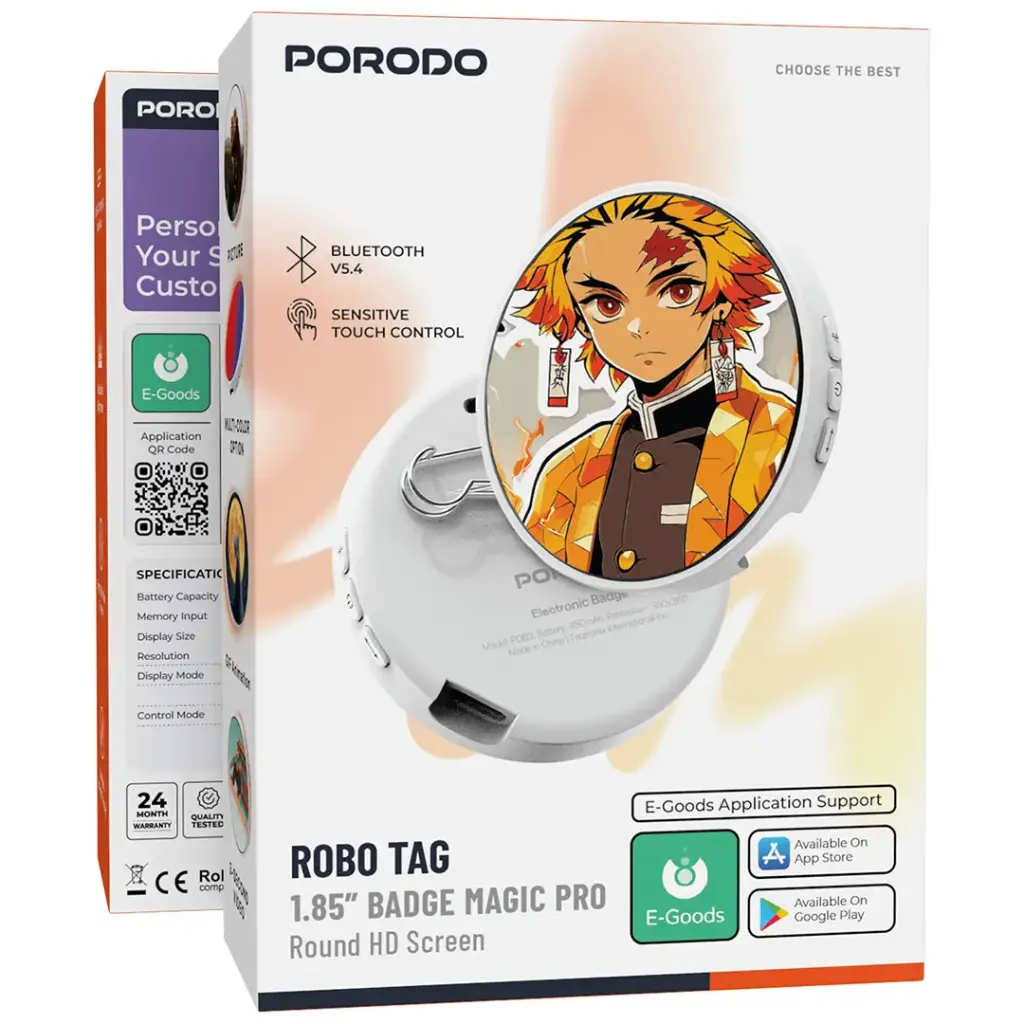 Porodo Electronic Badge Display 8
