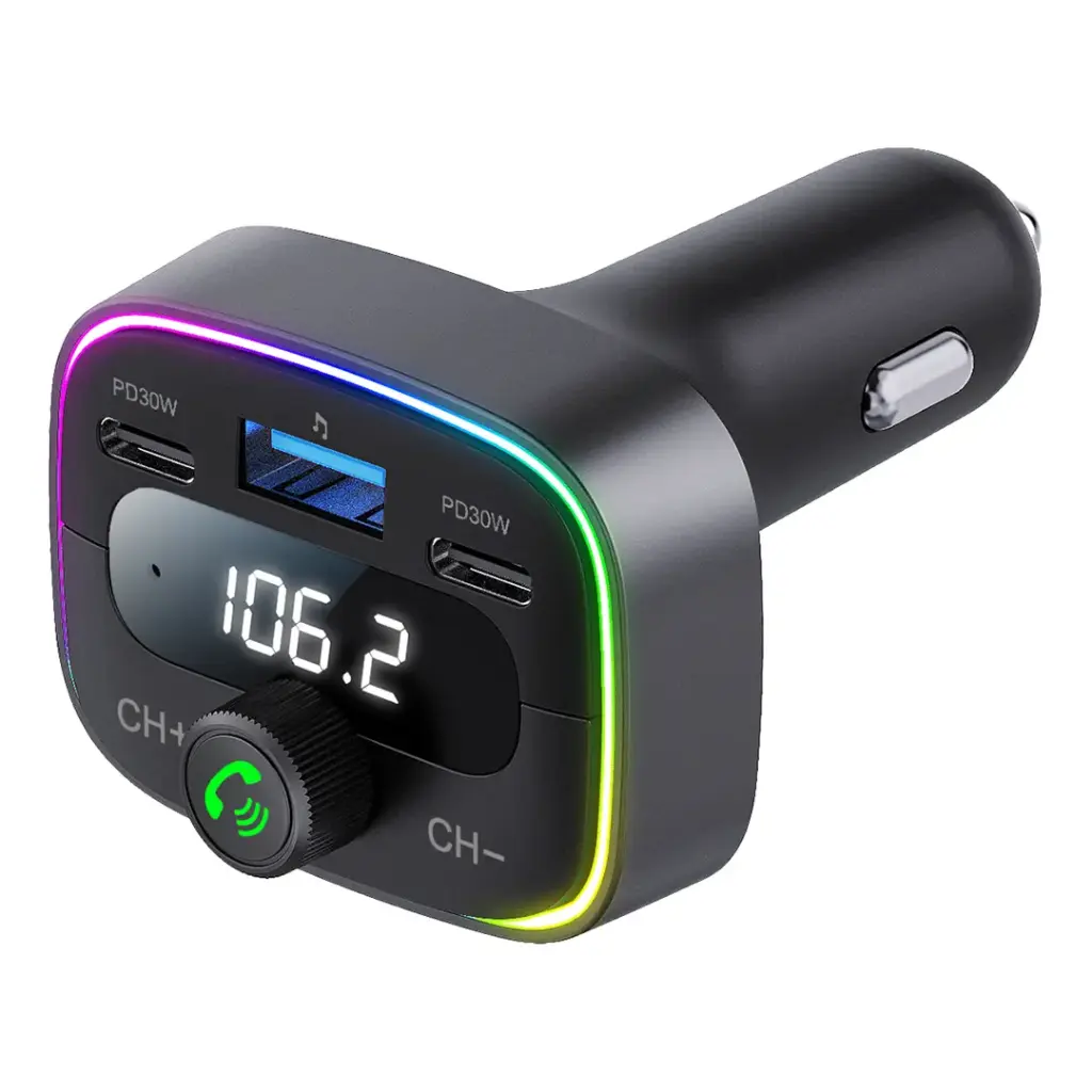 Porodo Smart Car Charger FM Transmitter 6