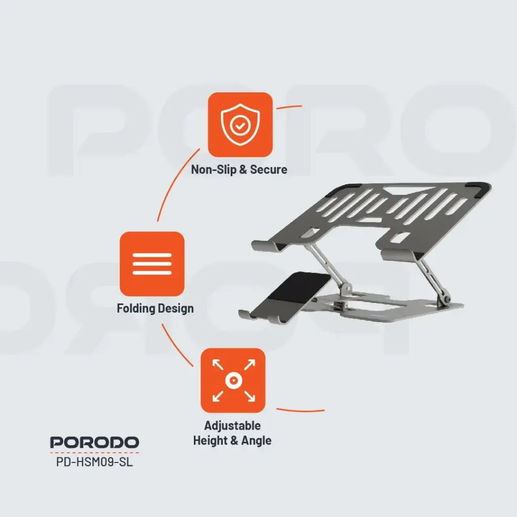 Porodo Smart Folding Multi-Device Stand 5