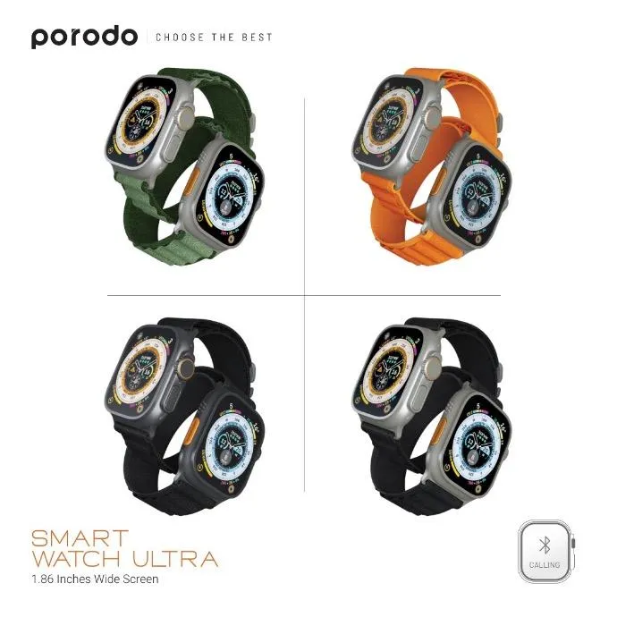 Porodo Smart Watch Ultra Titanium 2.1 Inches Wide Screen 3