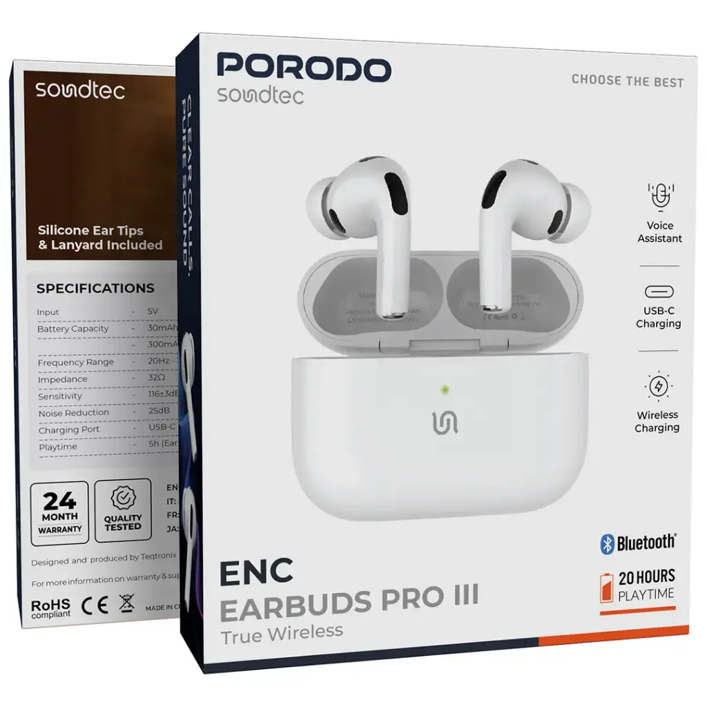 Porodo Soundtec ENC Earbuds Pro 3 2