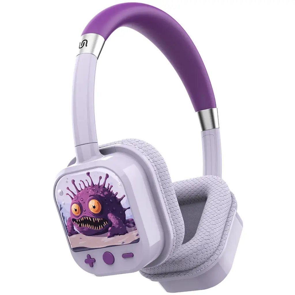 PORODO Kids On-Ear Headphones with Cartoon Octopus Graphic 4