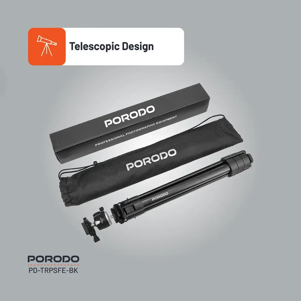 Porodo Ultra-Light Aluminum Tripod 8