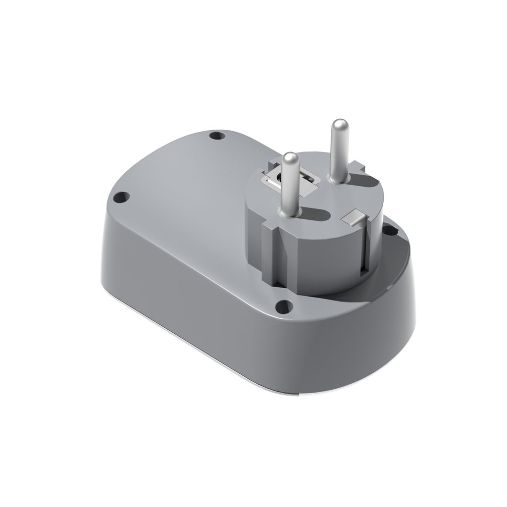 Porodo Universal AC Socket EU Plug Adapter with Nightlight and USB-A/USB-C 3