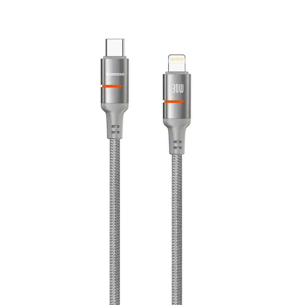 Porodo USB-C to Lightning LED Light Cable 3