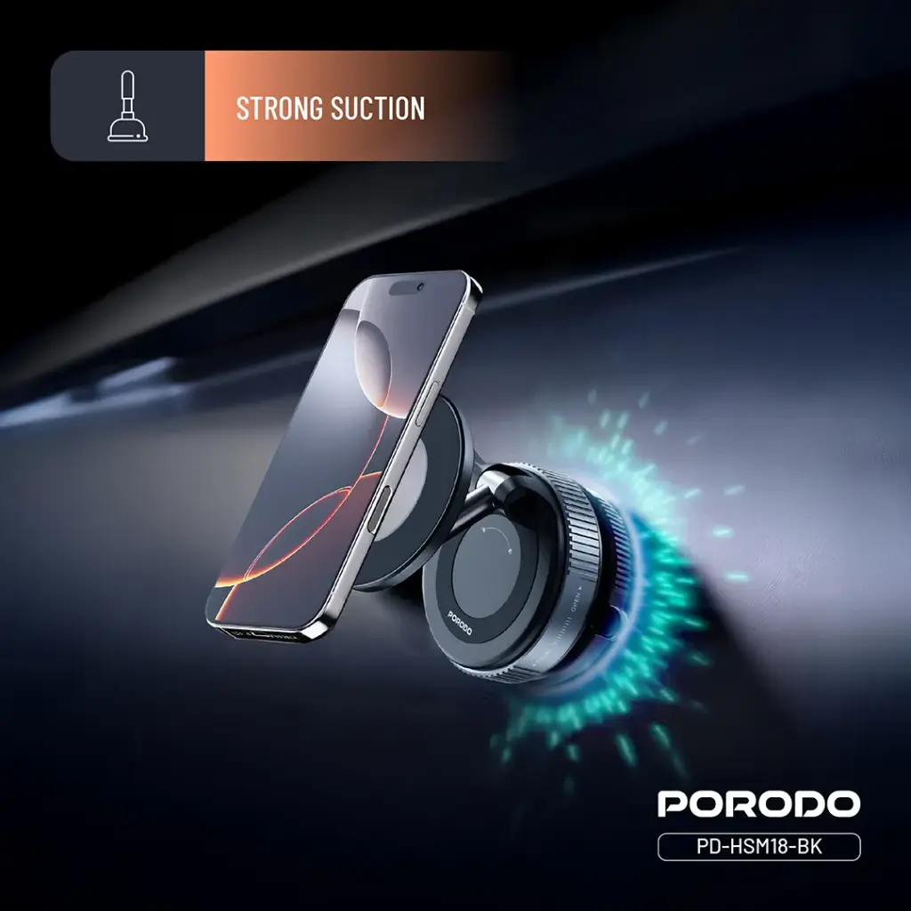 Porodo Vacuseal Rotate-Lock MagSafe Mount 6