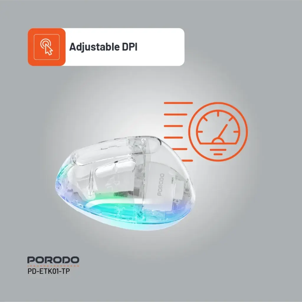 Porodo Vertical 4800 DPI Wireless Mouse 2