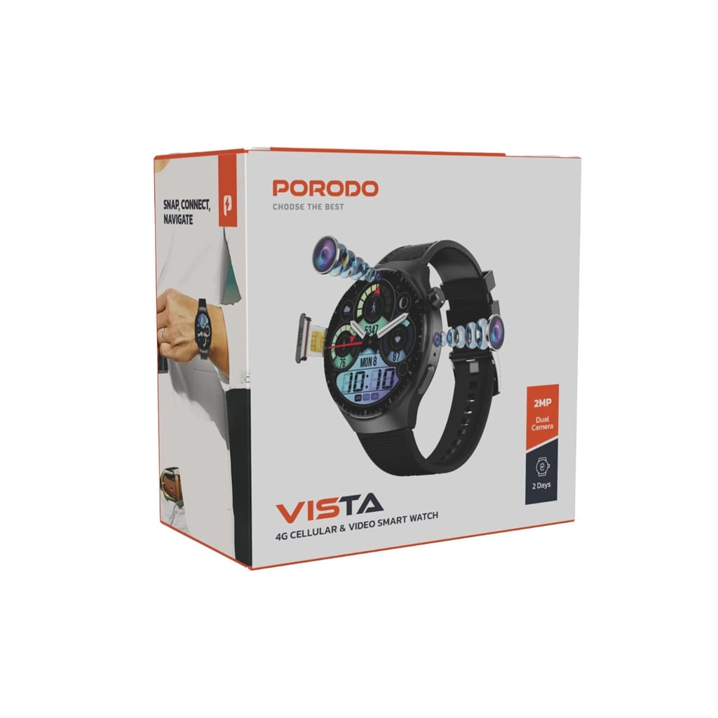 Porodo Vista 4G Cellular &amp; Video Smart Watch 2