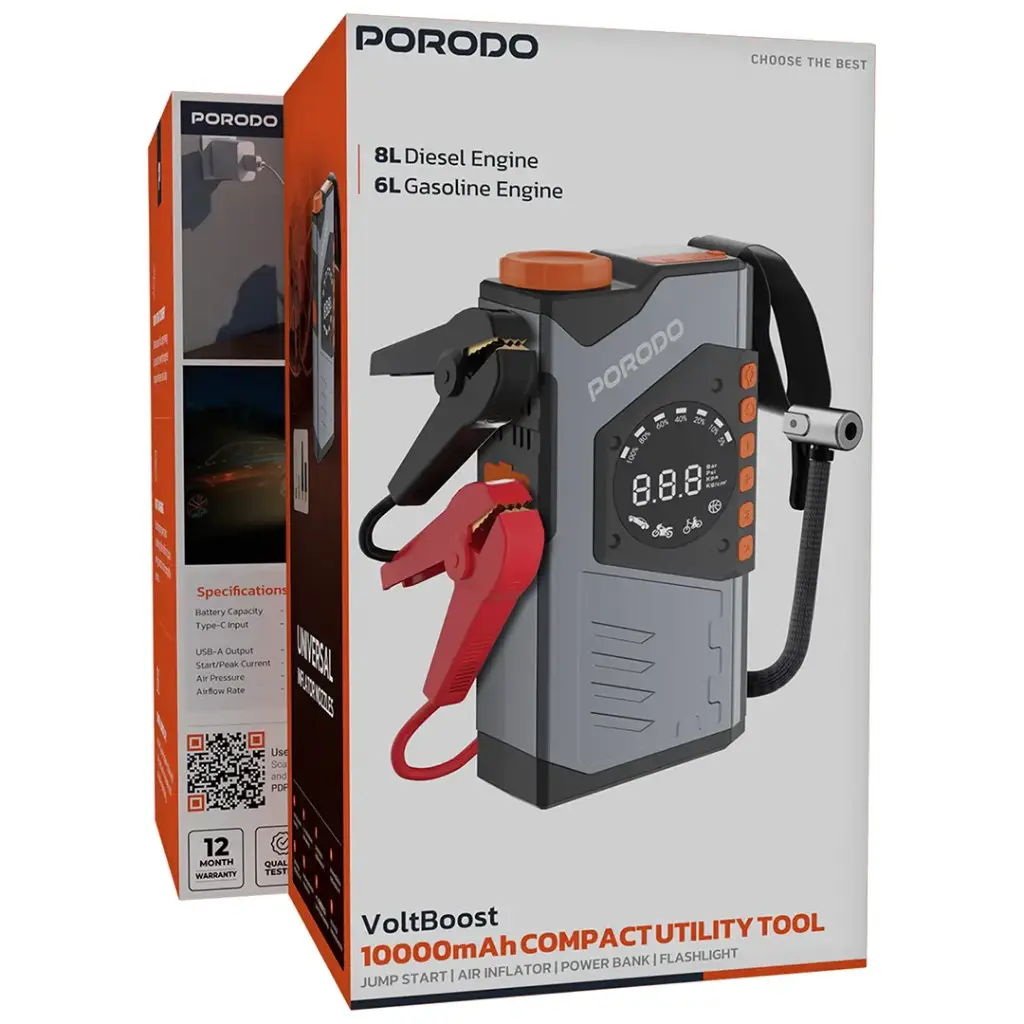 Porodo VoltBoost 10000mAh Compact Utility Tool 4