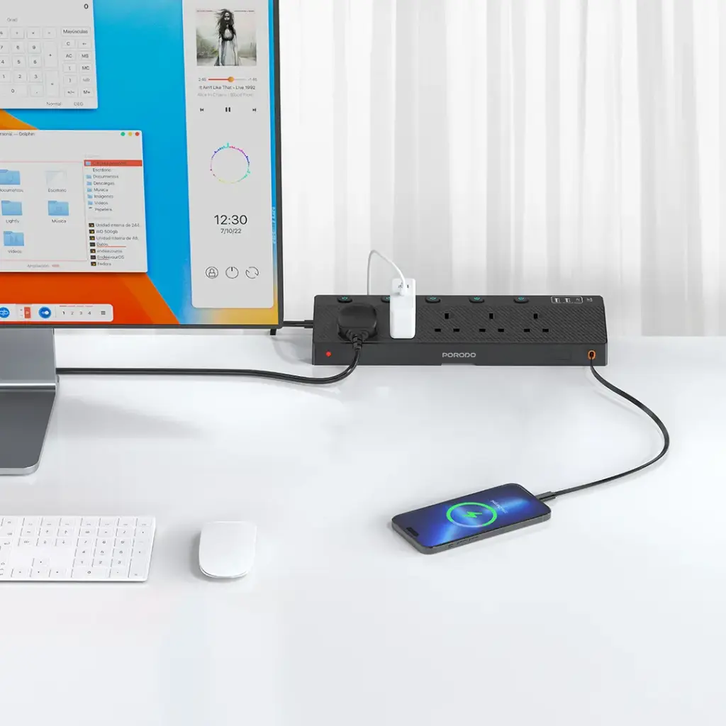 Porodo Voltguard Multi-Port Power Socket PD 20W 2