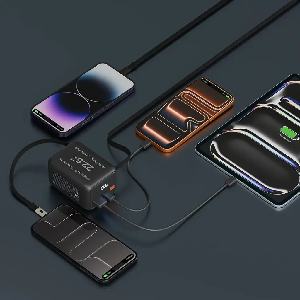 Porodo Voltra 10000mAh Power Bank with Retractable Type-C Cable 2