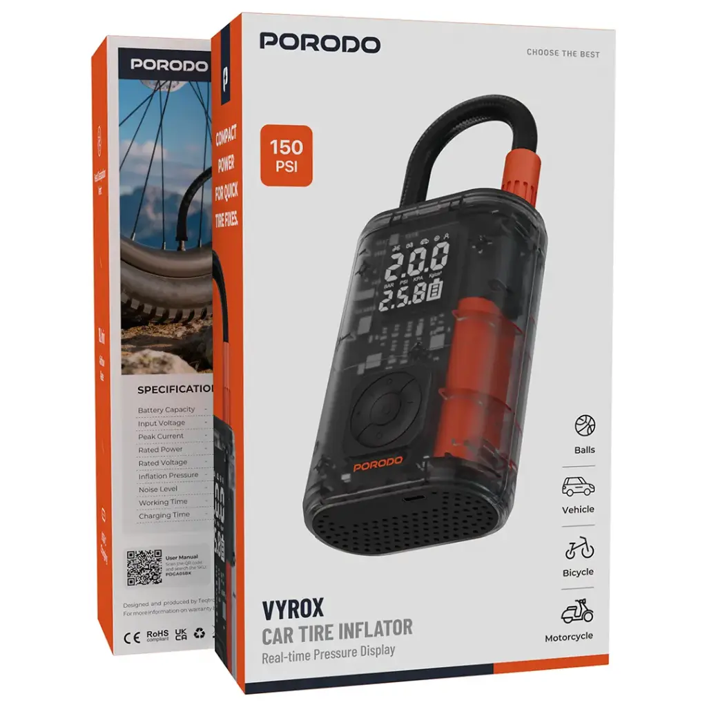 Porodo Vyrox Car Tire Inflator 3