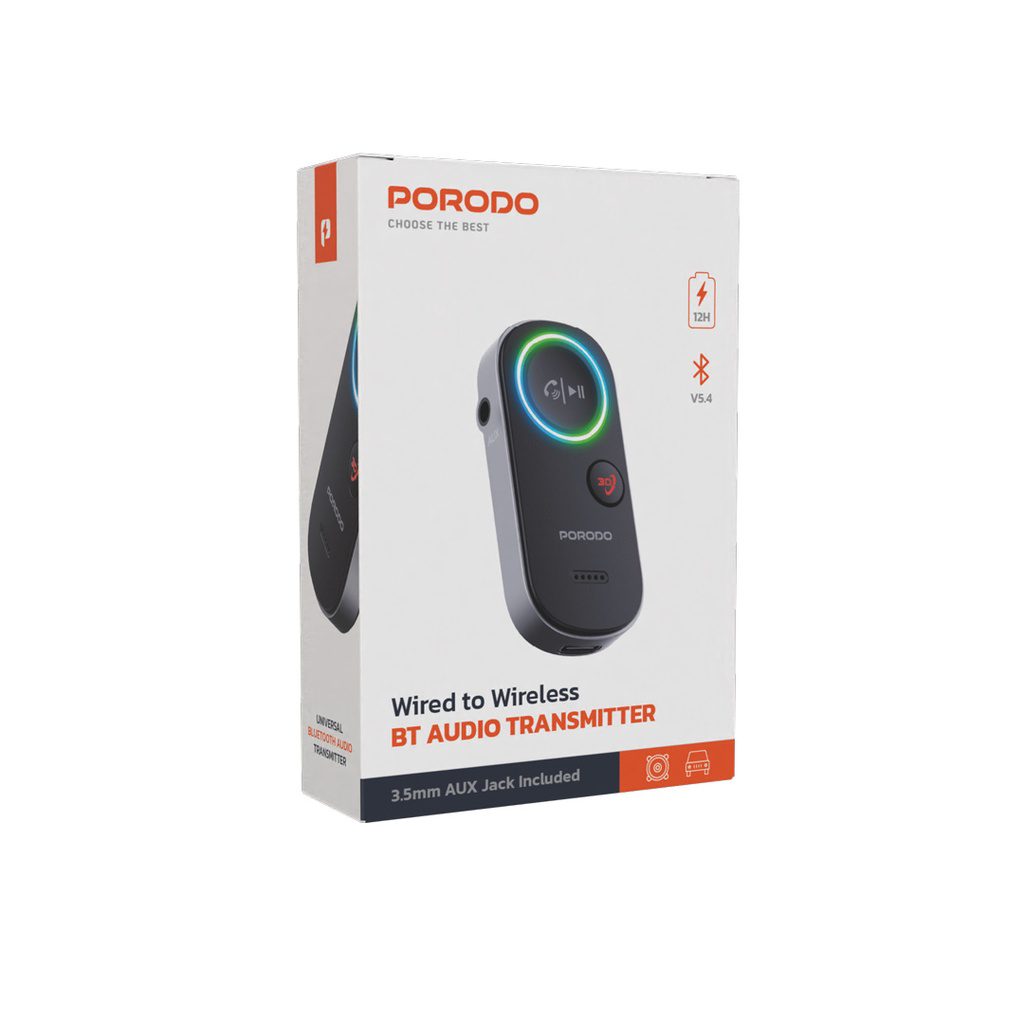 Porodo Wired to Wireless Bluetooth Audio Transmitter 3