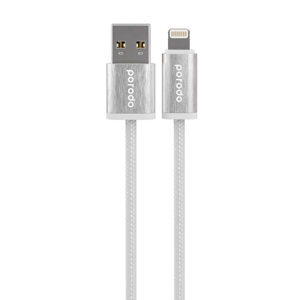 Porodo Woven Braided USB-A to Lightning Cable 1.2m 2