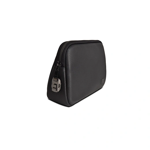 Black Leather Travel Organizer Pouch 6