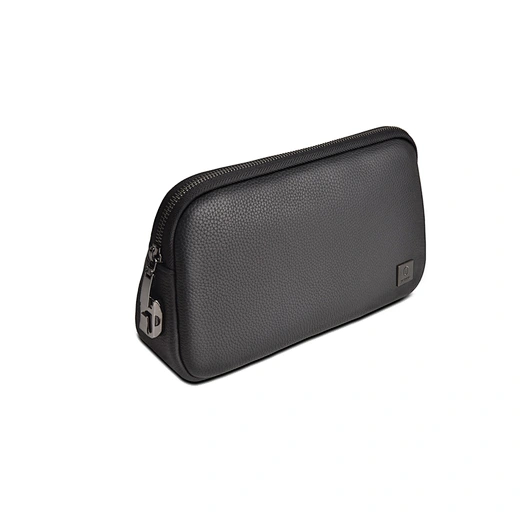 Black Leather Travel Organizer Pouch 7