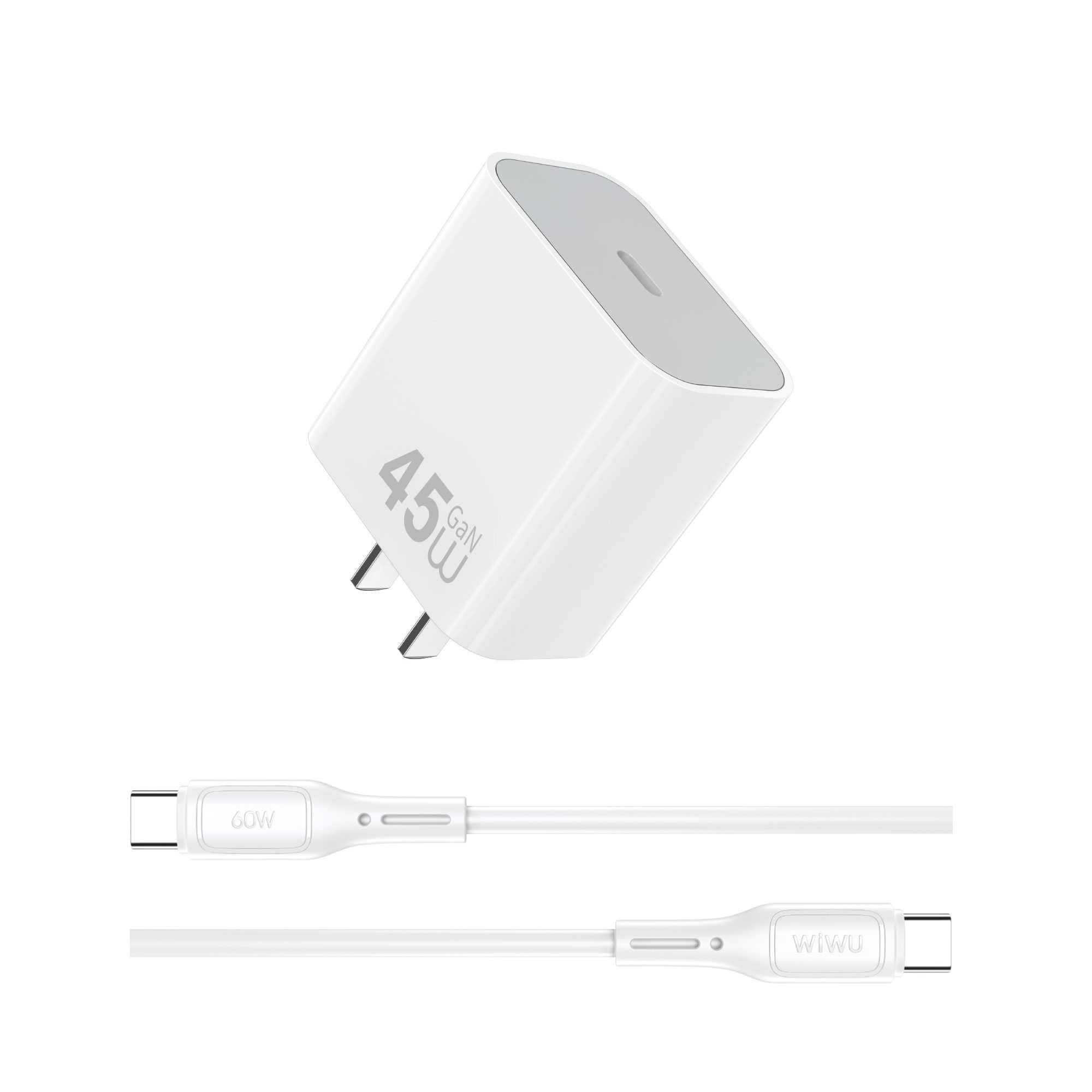 45W GaN USB-C Fast Charger with 60W USB-C Cable 7