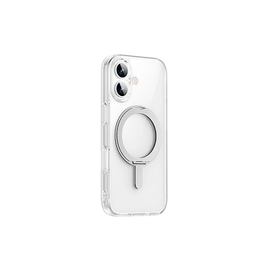 Clear Phone Case with Metal Ring Stand 2