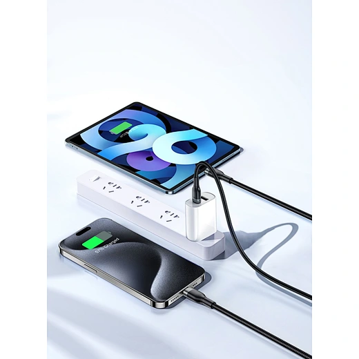 WiWU 3-in-1 USB-C to USB-C & Lightning Charging Cable 3