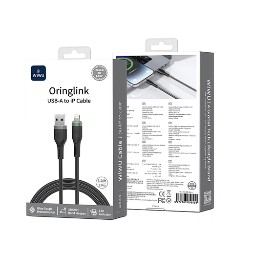 Braided USB to Lightning Charging Cable 3