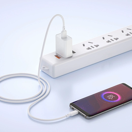 White USB to Micro USB Charging Cable 3