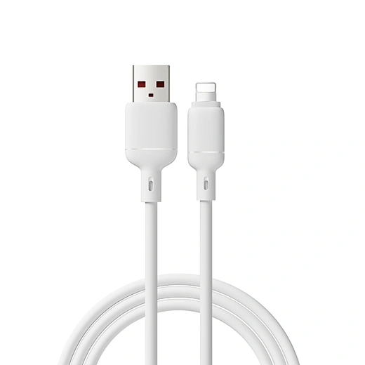 White USB to Lightning Charging Cable 2