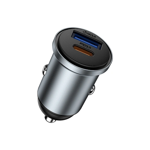 WiWU Wi-CC030 35W Nano Lite A+C Fast Car Charger - Gray 4