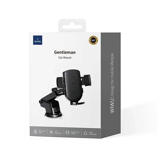 WiWU WI-CH054 Gentleman Series Car Holder - Black 6