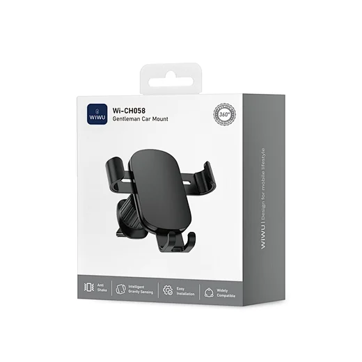 WiWU Wi-CH058 Gentlemen Car Mount - Black 8
