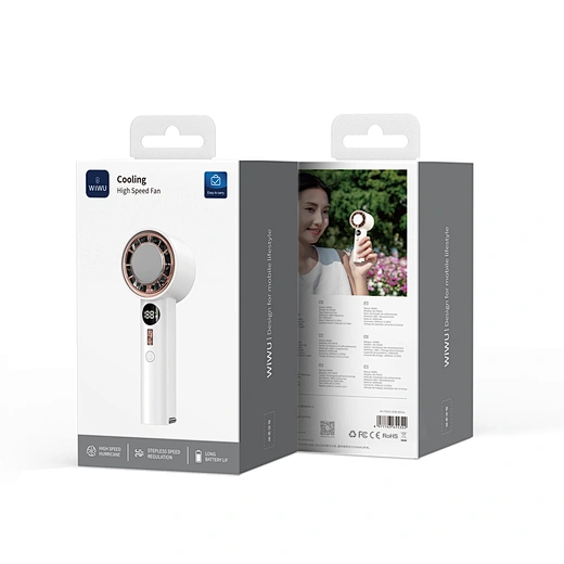 Portable Handheld Fan with Digital Display 2