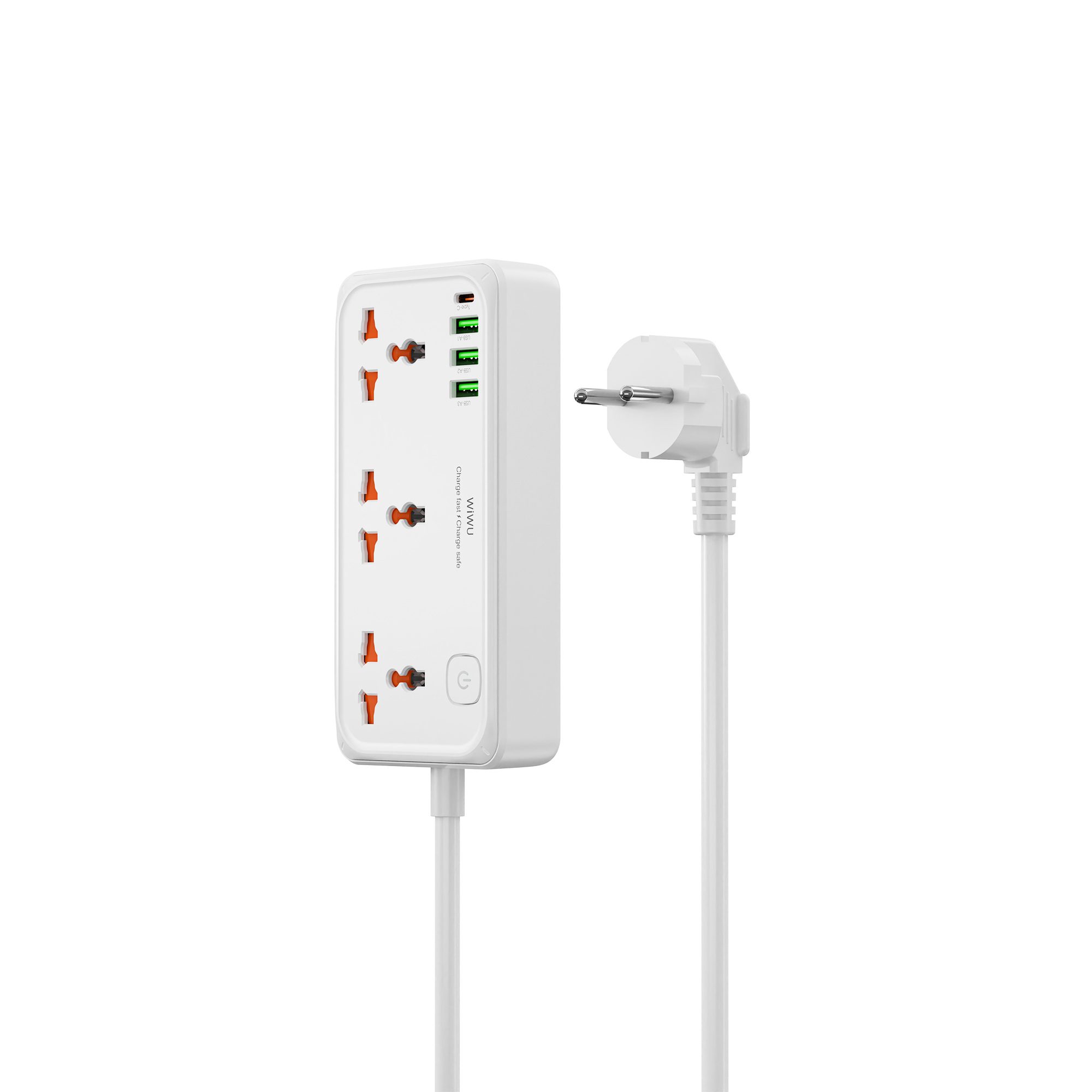 WiWU Multi-Port Power Strip with USB Charging 2