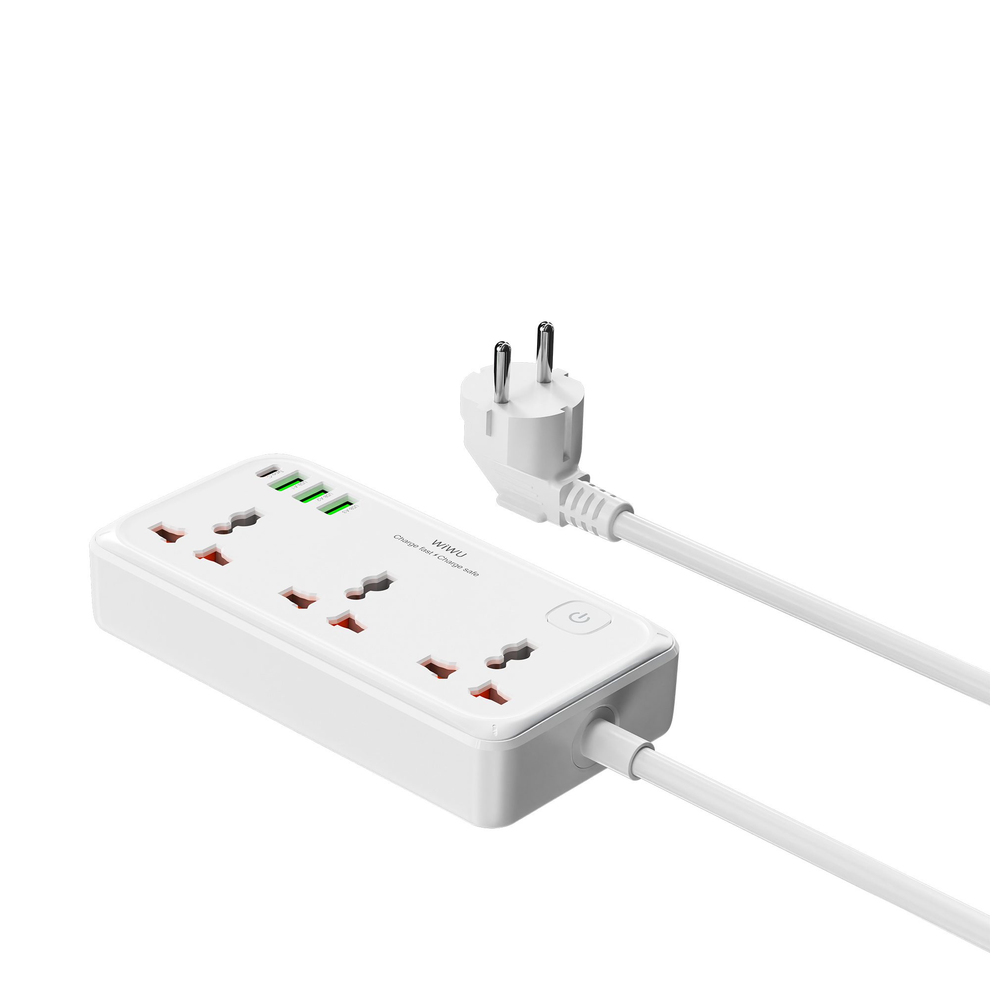 WiWU Multi-Port Power Strip with USB Charging 3