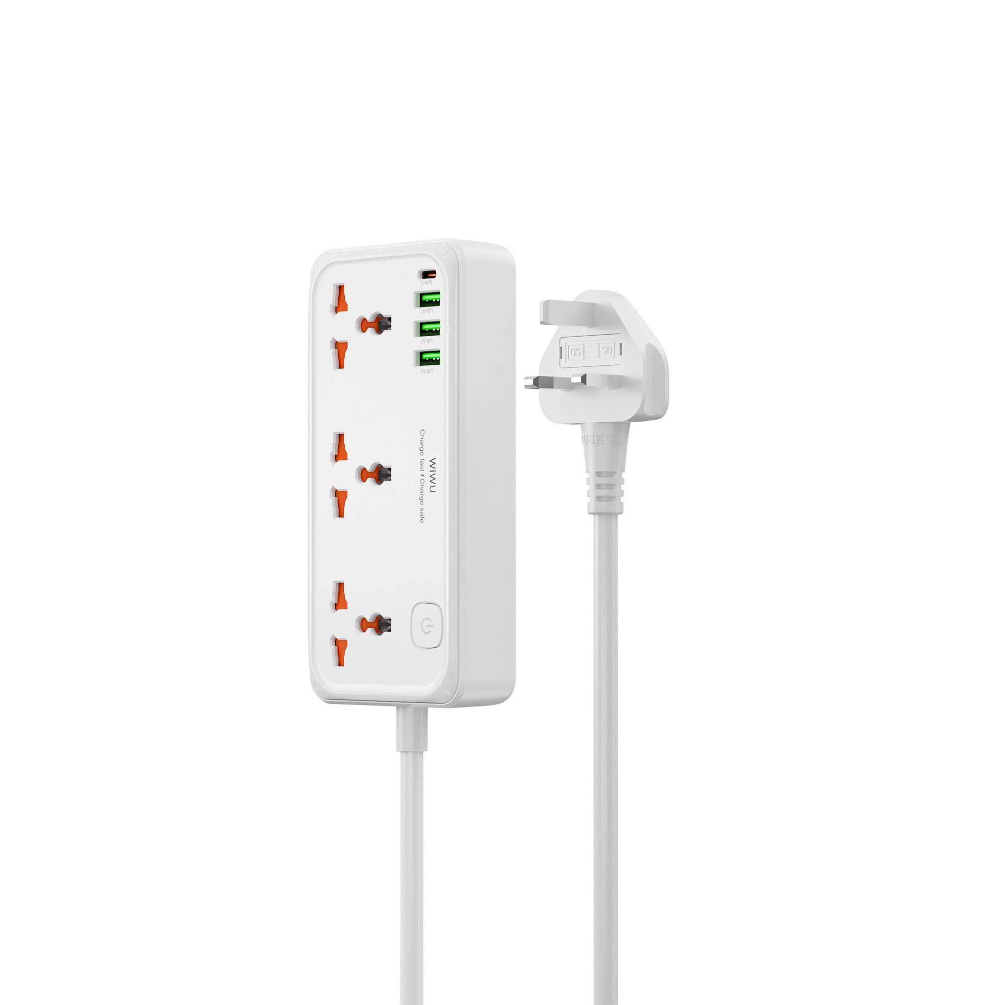 WiWU Multi-Port Power Strip with USB Charging 7