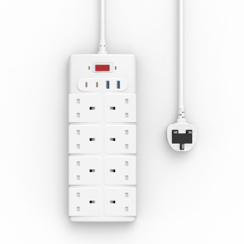 UK Power Strip with USB Ports 2